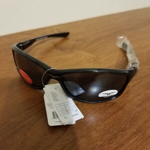Element Eight Performance Black Wraparound Sunglasses UV400